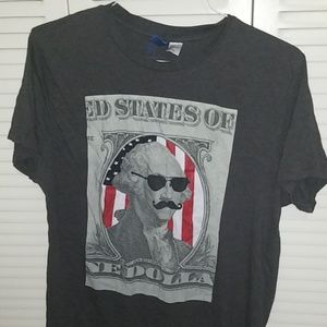 H&M Large Washington Dollar Shirt